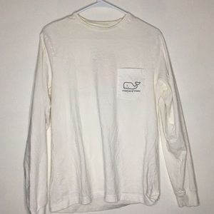 Vineyard vines long sleeve shirt, white, size-XS